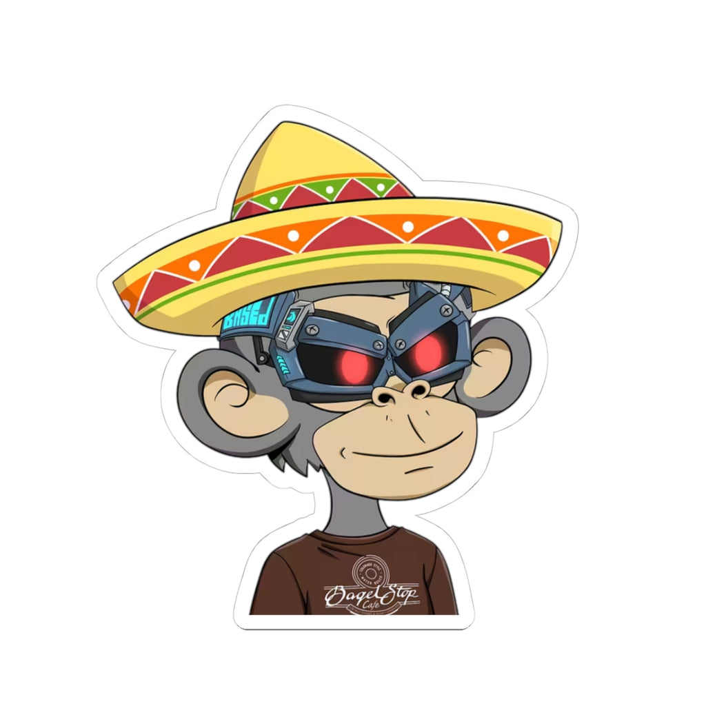Sombrero Robot Ape Sticker