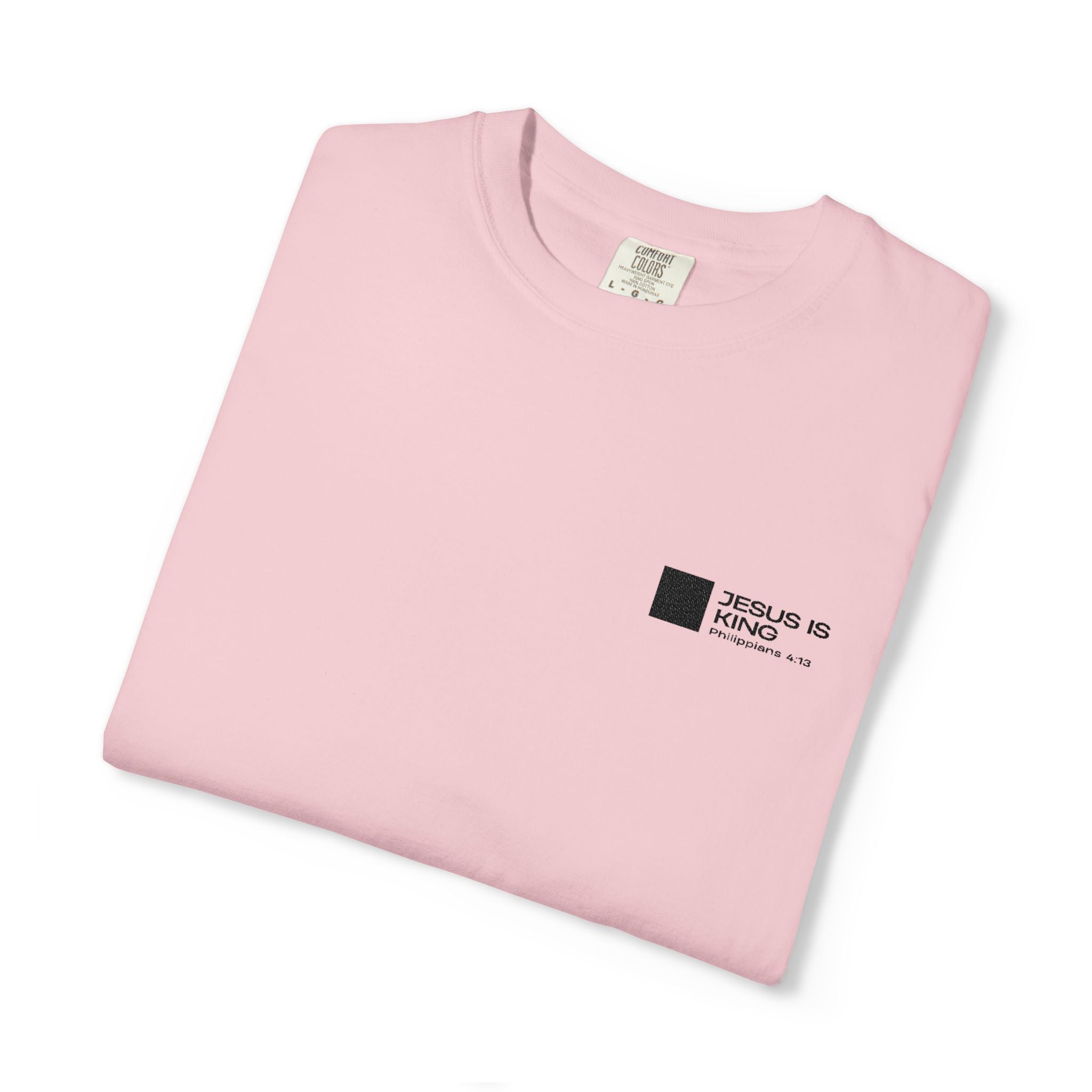 JESUS IS KING EMBROIDERY SHIRT