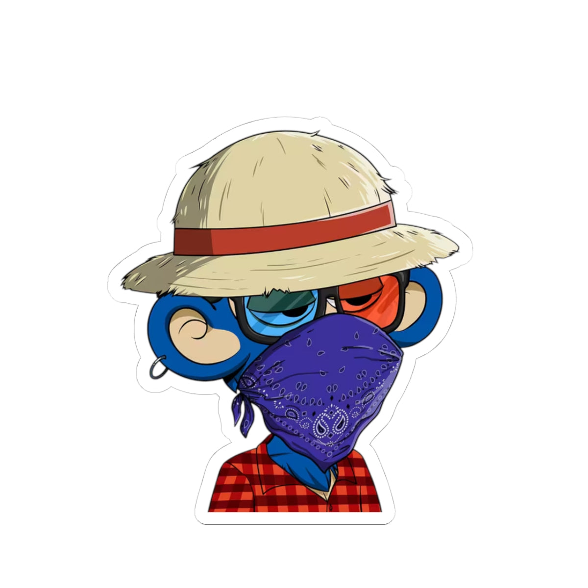 Bandana Ape Sticker